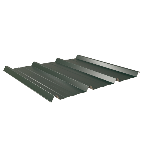 Trapezblech W-45/1000 | Aluminium 0,70 mm | 25 µm Polyester | RAL 6005 Moosgrün #1