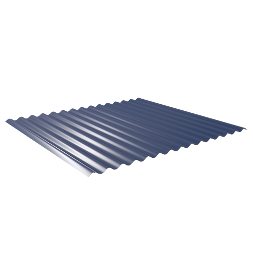 Wellblech W-1/1064 | Dachprofil | Stahl 0,50 mm | 25 µm Polyester | RAL 5010 Enzianblau | Anti-Tropf 70 #1