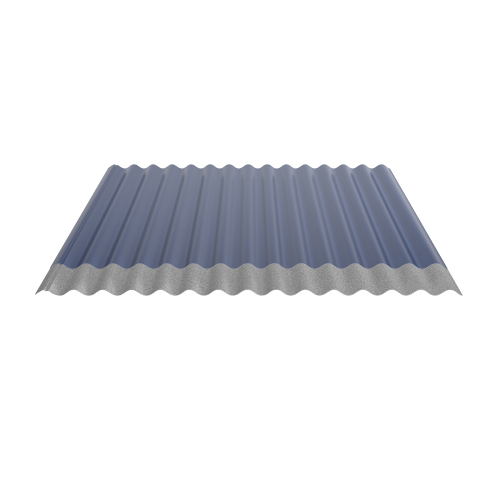 Wellblech W-1/1064 | Dachprofil | Stahl 0,50 mm | 25 µm Polyester | RAL 5010 Enzianblau | Anti-Tropf 70 #2