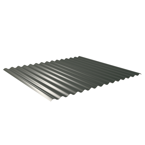 Wellblech W-1/1064 | Dachprofil | Stahl 0,50 mm | 25 µm Polyester | RAL 6020 Chromoxidgrün | Anti-Tropf 70 #1