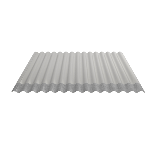Wellblech W-1/1064 | Dachprofil | Stahl 0,50 mm | 25 µm Polyester | RAL 7035 Lichtgrau | Anti-Tropf 70 #2