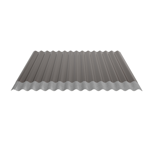Wellblech W-1/1064 | Dachprofil | Stahl 0,50 mm | 25 µm Polyester | RAL 8014 Sepiabraun | Anti-Tropf 70 #2