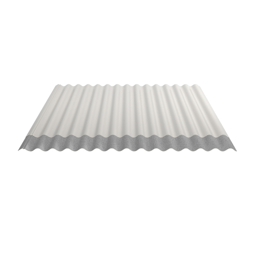 Wellblech W-1/1064 | Dachprofil | Stahl 0,50 mm | 25 µm Polyester | RAL 9010 Reinweiß | Anti-Tropf 70 #2