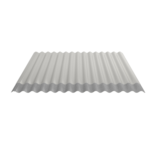 Wellblech W-1/1064 | Dachprofil | Stahl 0,50 mm | 25 µm Polyester | RAL 9002 Grauweiß | Anti-Tropf 70 #2
