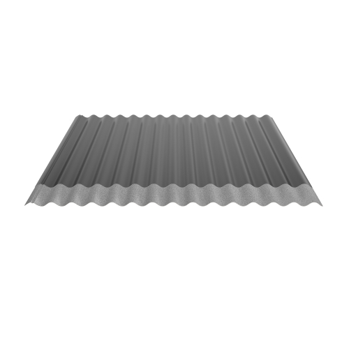 Wellblech W-1/1064 | Dachprofil | Stahl 0,50 mm | 25 µm Polyester | RAL 9005 Tiefschwarz | Anti-Tropf 70 #2