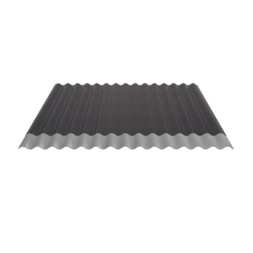 Wellblech W-1/1064 | Dachprofil | Stahl 0,50 mm | 35 µm Mattpolyester | 23 Dunkelgrau | Anti-Tropf 110 #2