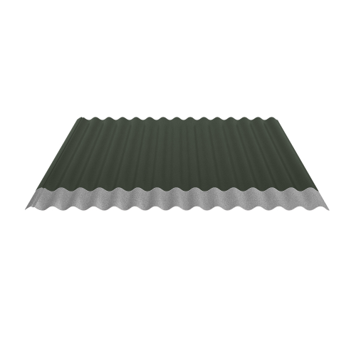 Wellblech W-1/1064 | Dachprofil | Stahl 0,50 mm | 80 µm Shimoco | RAL 6020 Chromoxidgrün | Anti-Tropf 70 #2