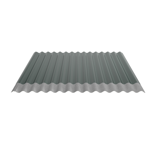 Wellblech W-1/1064 | Dachprofil | Aluminium 0,70 mm | 25 µm Polyester | RAL 6005 Moosgrün | Anti-Tropf 70 #2