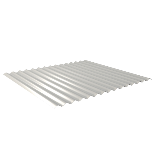 Wellblech W-1/1064 | Wandprofil Stahl 0,50 mm | 25 µm Polyester | RAL 9006 Weißaluminium Wellblech W-1/1064 | Wandprofil | Stahl 0,50 mm | 25 µm Polyester | RAL 9006 Weißaluminium #1