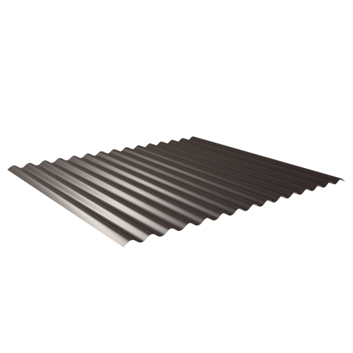 Wellblech W-1/1064 | Wandprofil | Stahl 0,50 mm | 60 µm Puramid | RAL 8017 Schokoladenbraun #1