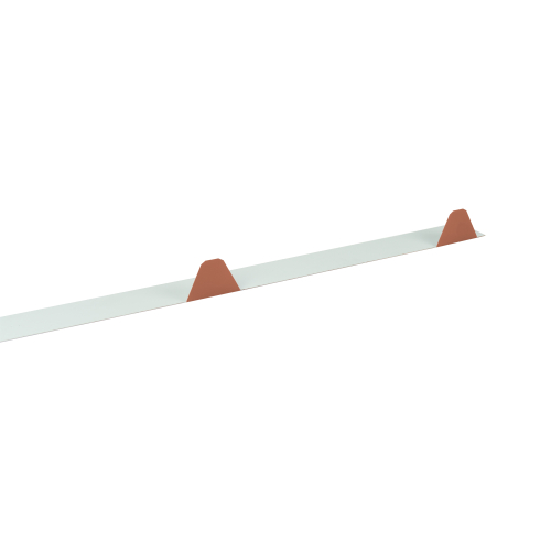 Zahnblech Für W-45 | Klein-Ungelocht | RAL 8004 Kupferbraun Zahnblech