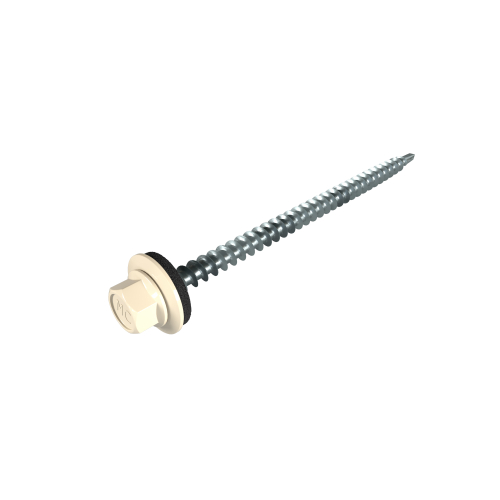 SW8-Schrauben 4,8 x 80 mm | 100 Stück | RAL 1015 Hellelfenbein SW8-Schrauben