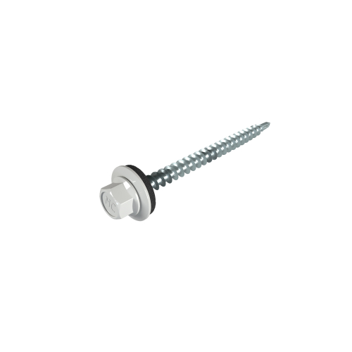 SW8-Schrauben 4,8 x 60 mm | 100 Stück | RAL 9006 Weißaluminium SW8-Schrauben