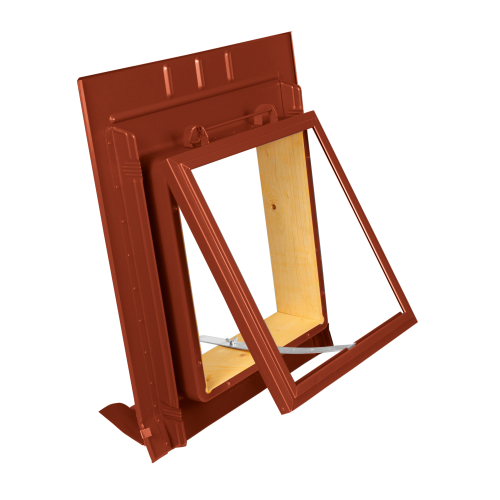 Dachfenster mit Metalleindeckrahmen | Farbe 29 - Rot #1