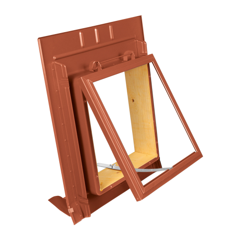 Dachfenster mit Metalleindeckrahmen Farbe 75 - Ziegelrot Dachfenster mit Metalleindeckrahmen | Farbe 75 - Ziegelrot #1