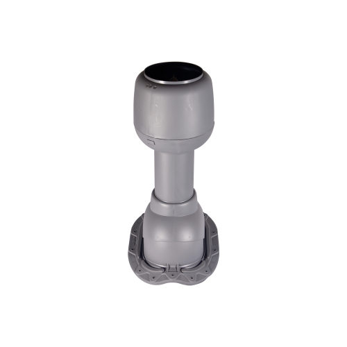 Dunstrohr mit Grundplatte aus Kunststoff Für Typ 2/1060 | Farbe 23 - Dunkelgrau Dunstrohr mit Grundplatte aus Kunststoff