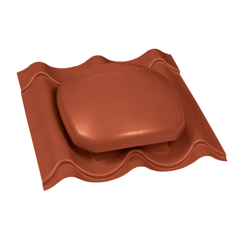 JA-Dachflächenentlüfter aus Kunststoff Passend für Typ 2 / 1060 | Farbe 75 - Ziegelrot JA-Dachflächenentlüfter aus Kunststoff