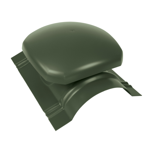 JA-Firstentlüfter aus Kunststoff Passend für Firstbleche MUO | Farbe 11 - Nadelgrün JA-Firstentlüfter aus Kunststoff