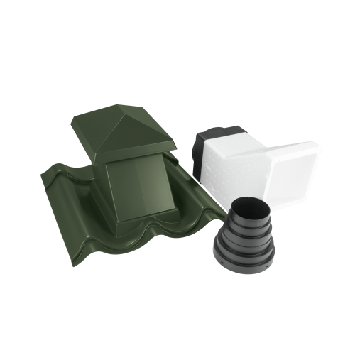 JA-Sanitärentlüfter 15-45° aus Kunststoff Passend für Typ 2 / 1060 | Farbe 11 - Nadelgrün JA-Sanitärentlüfter 15-45° aus Kunststoff