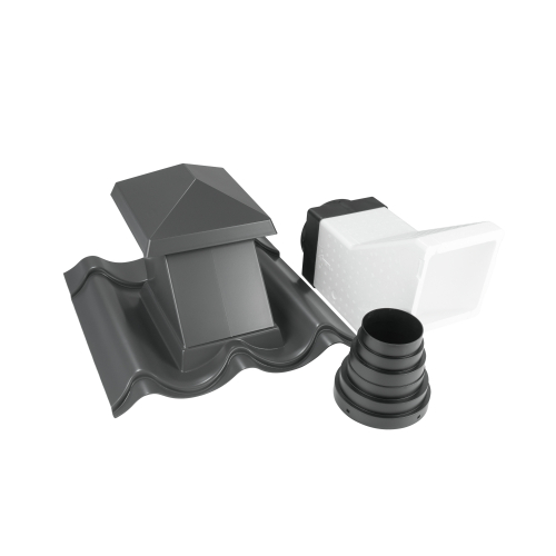 JA-Sanitärentlüfter 15-45° aus Kunststoff