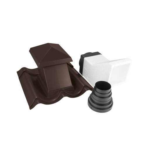 JA-Sanitärentlüfter 15-45° aus Kunststoff Passend für Typ 2 / 1060 | Farbe 32 - Dunkelbraun JA-Sanitärentlüfter 15-45° aus Kunststoff