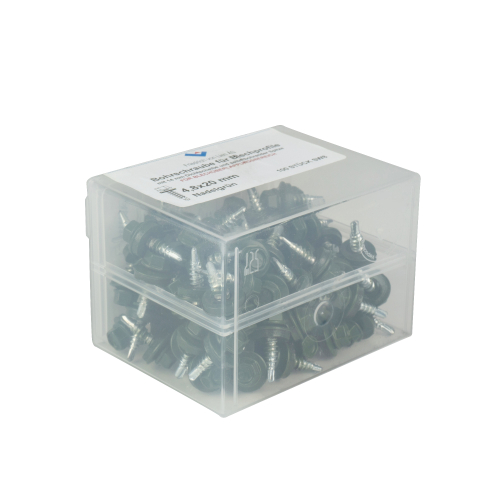 SKÜ-Schrauben | Kunststoff-Box 4,8 x 20 mm | 100 Stück | RAL 6020 Chromoxidgrün SKÜ-Schrauben | Kunststoff-Box | 4,8 x 20 mm | 100 Stück | RAL 6020 Chromoxidgrün #2