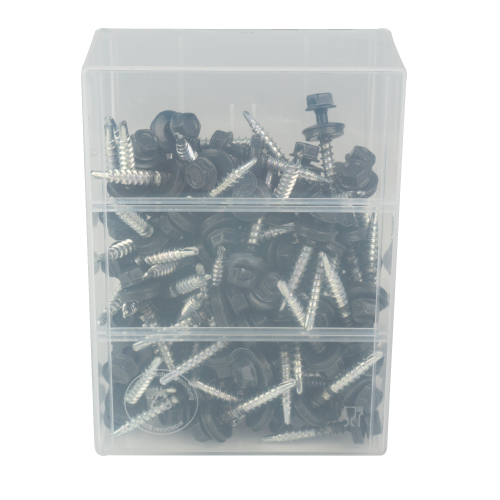 SKH-Schrauben | Kunststoff-Box | 4,8 x 35 mm | 100 Stück | RAL 7016 Anthrazitgrau #3