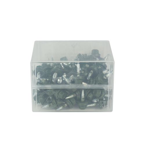 SKÜ-Schrauben | Kunststoff-Box | 4,8 x 20 mm | 100 Stück | RAL 6020 Chromoxidgrün #3