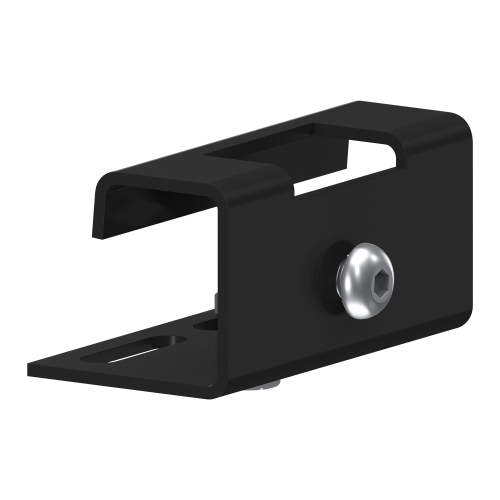 Befestigungsclip für Sicherheitsschiene | Schwarz | max. Gewicht: 120 kg #1