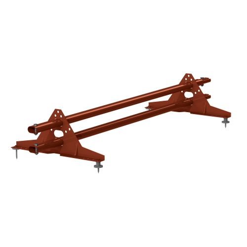 Schneefänger als Schneefangrohre 75 - Ziegelrot | 3000 mm | inkl. Befestigungsmaterial Schneefänger als Schneefangrohre | 75 - Ziegelrot | 3000 mm | inkl. Befestigungsmaterial #1