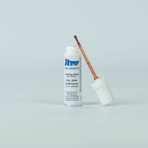 Lackstift | 12 ml | 25 µm Polyester | RAL 8004 Kupferbraun #2
