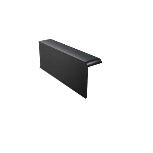 Windschutz-Ortgang | links  380 mm | Stahl 0,50 mm | 60 µm Puramid | RAL 7016 Anthrazitgrau Windschutz-Ortgang | links