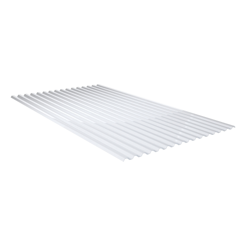 PVC Spundwandplatte | 70/18 | Klar | Länge: 2500 mm | Anzahl: 10 Stk. | Farbe: Klar #2