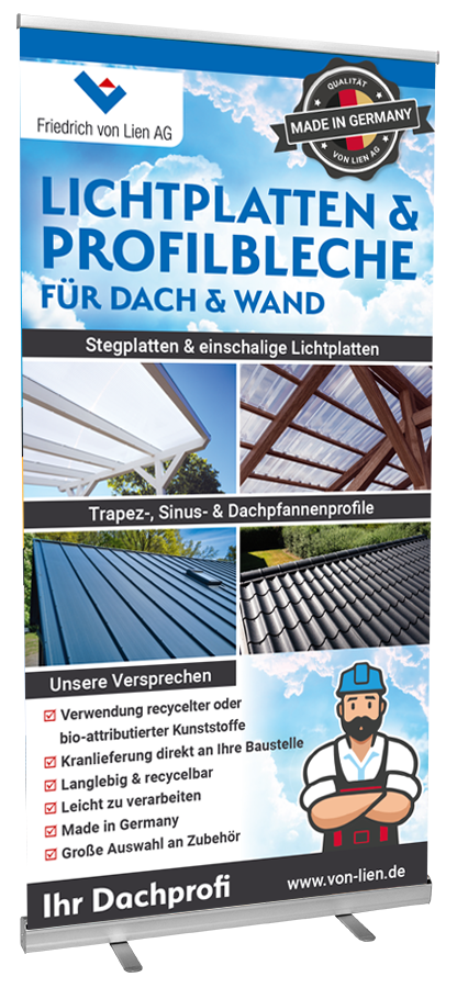 Roll-Up Profilbleche & Lichtplatten