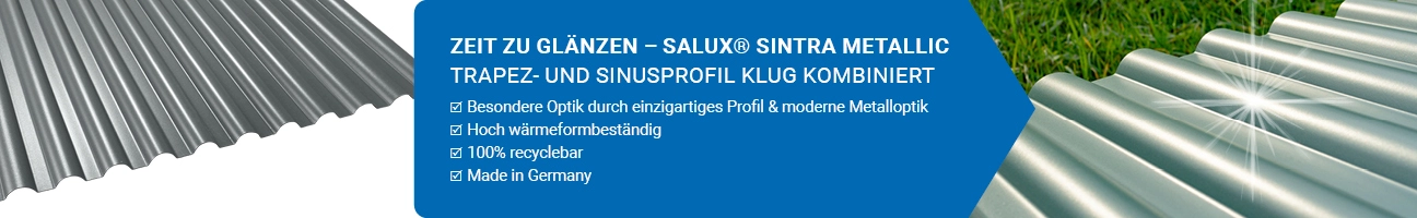 Nachhaltige Lichtplatten von der Marke Salux!