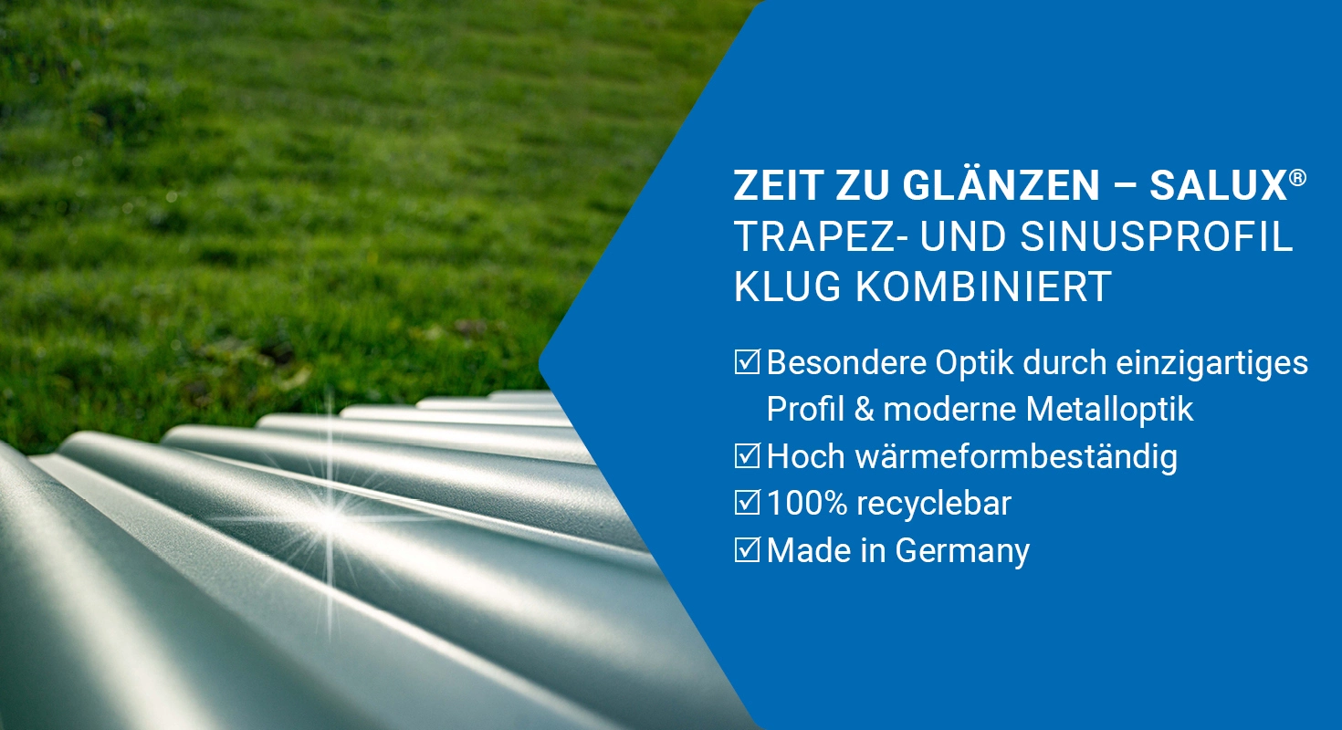 Nachhaltige Lichtplatten von der Marke Salux!