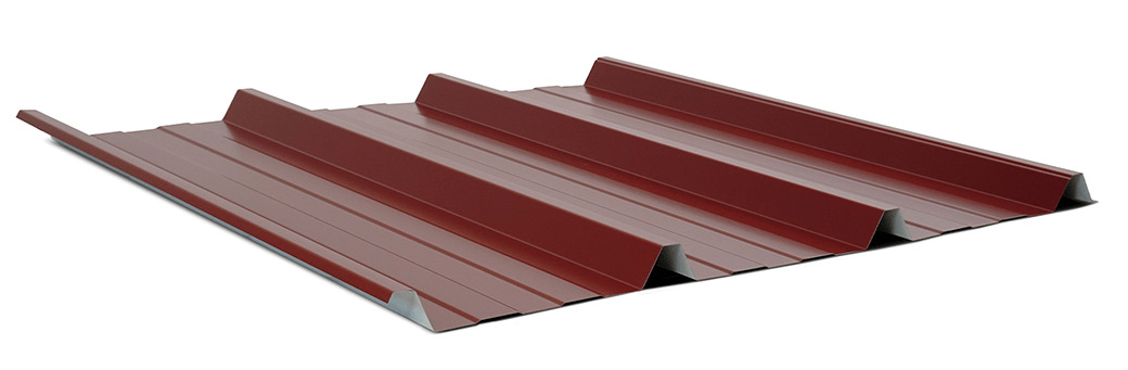 Weckman Trapezprofil W-45/1000 in RAL 3005 Weinrot, hochwertiges Stahlblech für das Dach