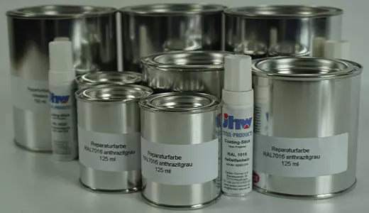 Reparaturfarben in unterschiedlichen Größen