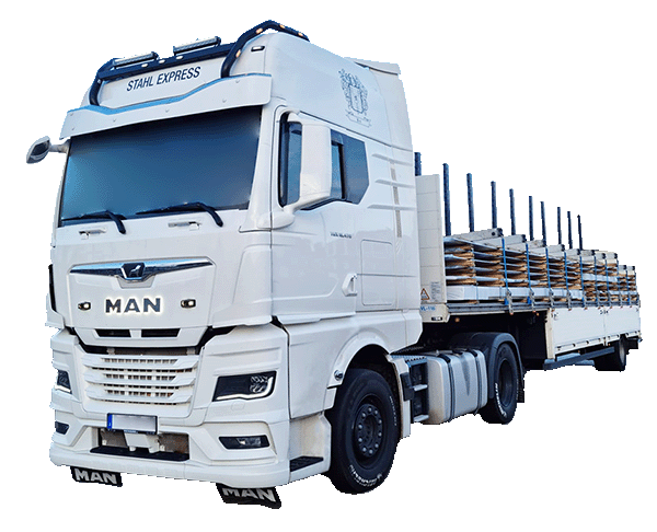Unser 18 Meter langer 40 Tonnen Stahl Express Sattelschlepper
